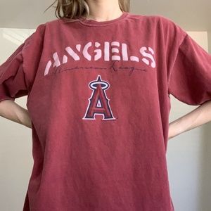 Vintage Angels Baseball Tee
